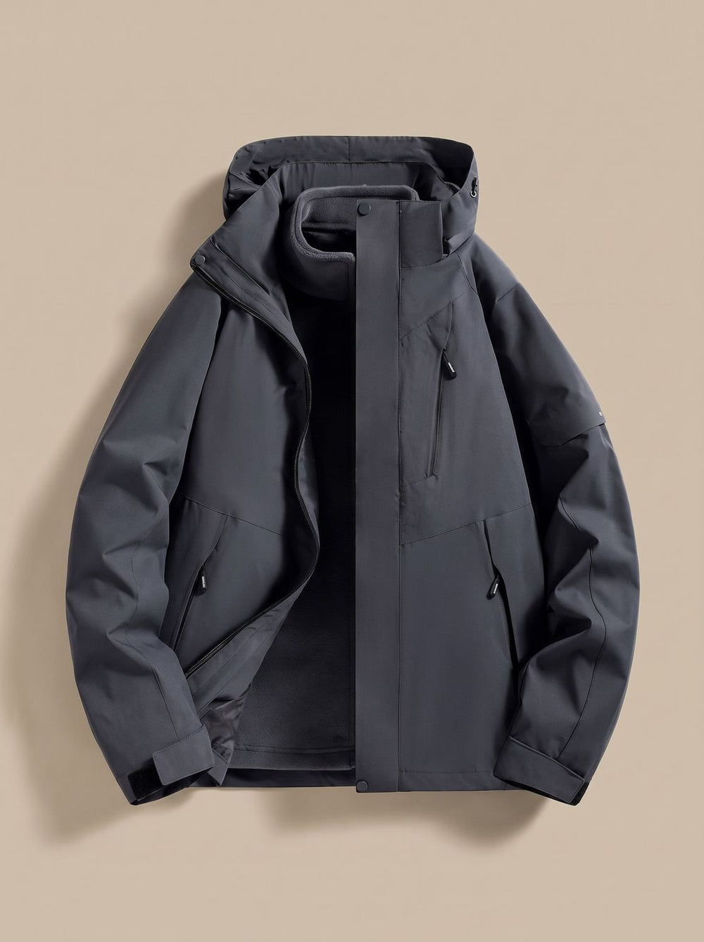 Women's Waterproof Hooded Fleece-Lined Winter Jacket
