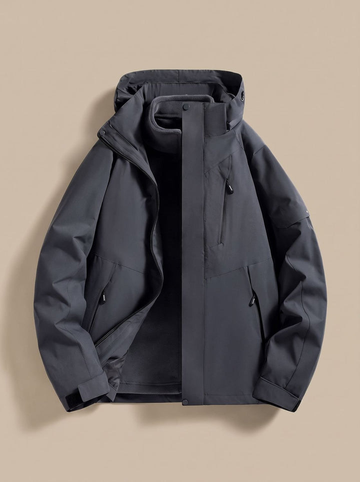 Women's Waterproof Hooded Fleece-Lined Winter Jacket