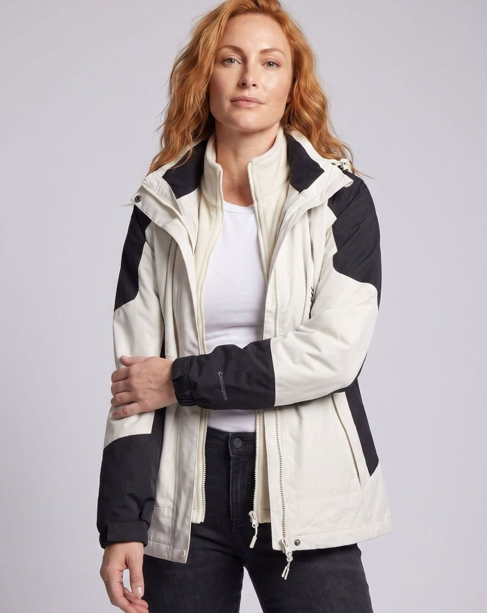 Women's Waterproof Two-Layer Hooded Outdoor Jacket