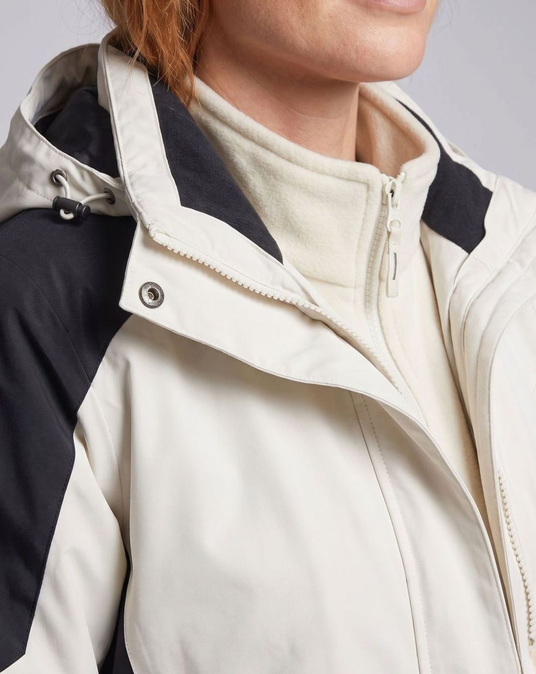 Women's Waterproof Two-Layer Hooded Outdoor Jacket